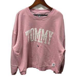 🌙Tommy Hilfiger Pink Sweatshirt for Women size XXL GUC
